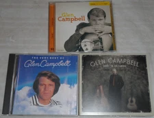 Glen Campbell 3 CD Lot The Best of VERY BEST OF Ghost on the Canvas