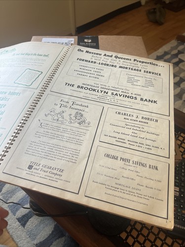 1954 ATLAS QUEENS NASSAU COUNTY OWNERSHIP OF LANDS SUBWAYS TRANSPORT LINES Ny - Picture 4 of 21