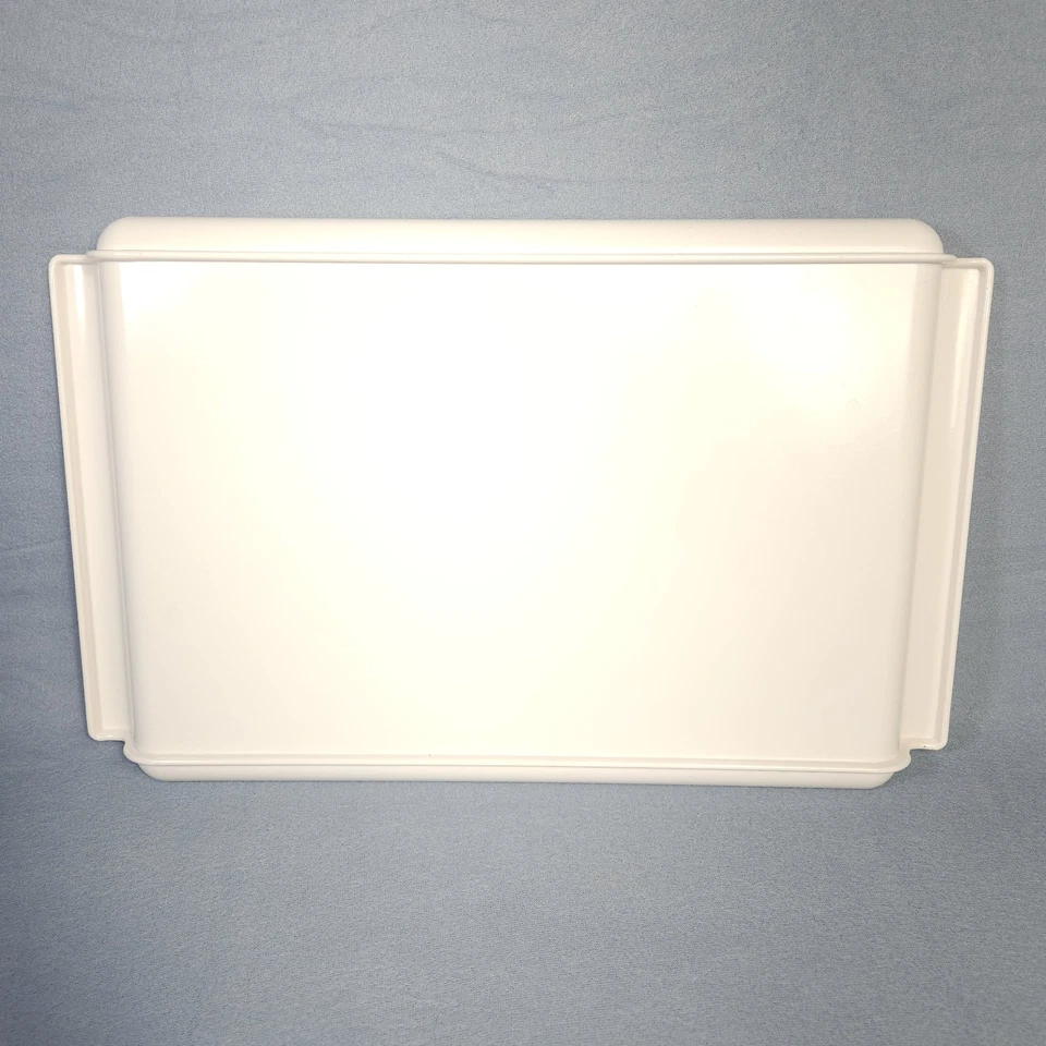 Vtg Waverly Melamine Serving Tray New England Winter Scene 16" White TV Snack  - Image 2 of 3