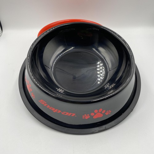 Snap-on Hundenäpfe 2er Pack mittel rutschfest Metall Hund Katze Futter Wassernapf rot schwarz - Bild 3 von 7