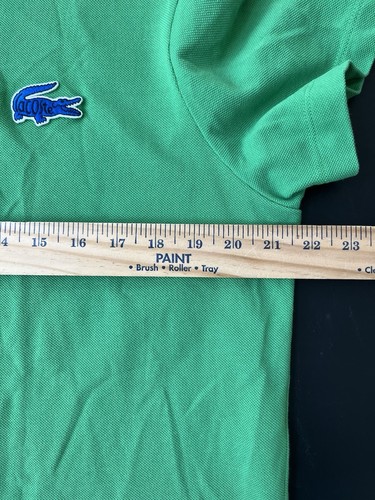 Lacoste Women’s Polo Shirt XL Green Loose Fit NWOT BIG LOGO France 6 - Bild 5 von 8