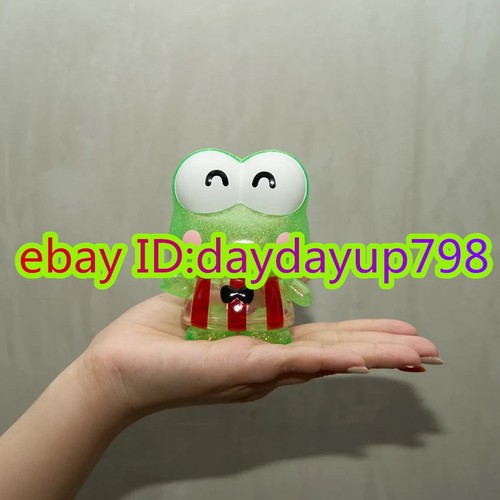 UNBOX SANRIO KEROPPI GREEN CLEAR GLITTER VER Soft Vinyl Sofubi Figure H9CM/3.5in - Picture 3 of 4