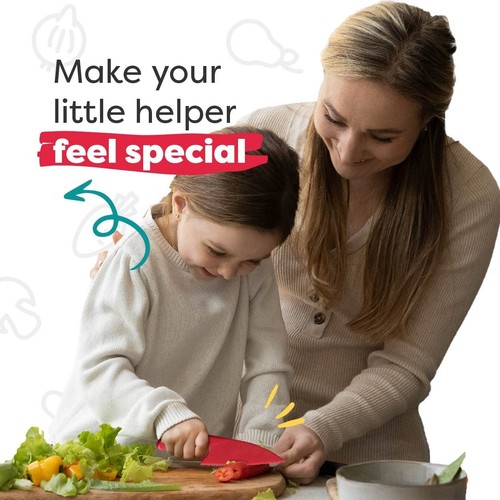 31 Pcs Kids Cooking & Baking Set with Kids Knife & Real Cooking Utensils - Ki... - Picture 6 of 9