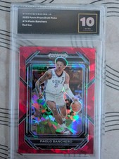 2023 panini prizm draft picks paolo banchero red ice Gem Mint 10