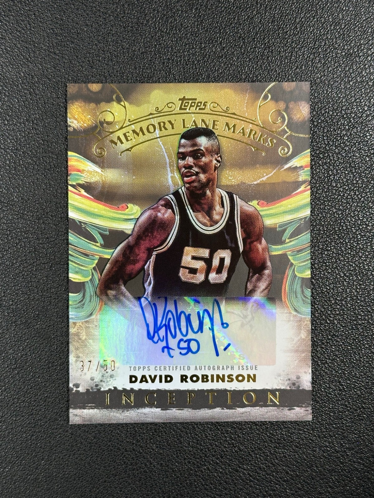 2024 Topps Inception - Memory Lane Marks  David Robinson Auto /50#Z