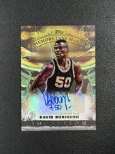 2024 Topps Inception - Memory Lane Marks  David Robinson Auto /50#Z