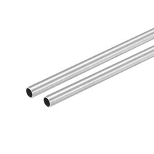 304 Stainless Steel Round Tube 5mm OD 0.4mm Wall Thickness 300mm Length 2 Pcs