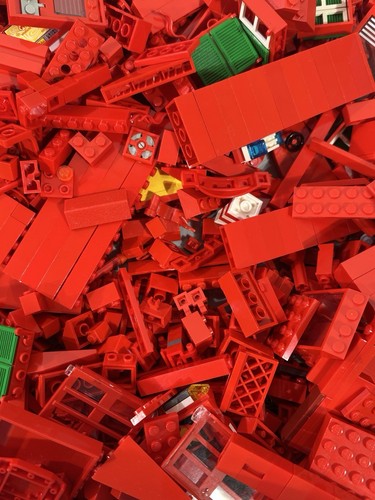 Lego Rote Steine & Zubehör 1,850 Kg Konvolut Einzelteile Lego - Bild 6 von 14