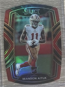 2020 Panini Select - Club Level Brandon Aiyuk #266 Maroon Prizm Die-Cut (RC)