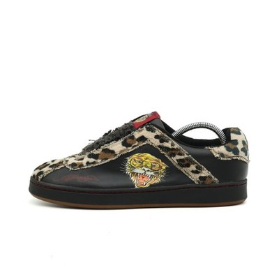 Ed Hardy Herren Vintage Sneaker Tiermuster Schuh Logo, Vintage-Stil EU 42