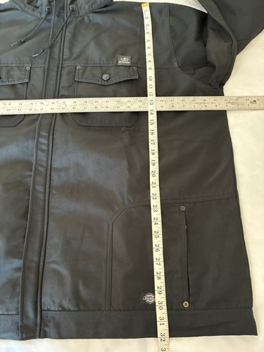 Storm by Dickies robuste Herrenjacke mit Reißverschluss und Kapuze schwarz Größe 4XL Fehler - Bild 11 von 18