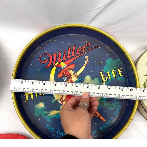 VTG 5x Miller High Life Coca Cola Anheuser-Busch Brewing Metal Tin Advertising - Picture 16 of 18