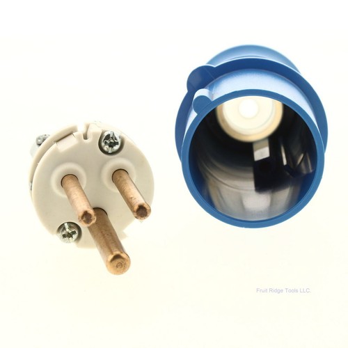 CEWE CPG216-6 Blue Pin and Sleeve Connector Plug 16A 220-250V 6H IP44 Bulk - Picture 3 of 5