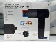Sharper Image Power Percussion Pro  Hot/Cold Percussion Massager Quiet 6 Speed