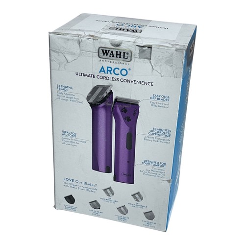 Wahl 8786-1001 Kit Cortapelos Inalámbrico Profesional Animal Arco Mascotas - Púrpura - Imagen 4 de 4