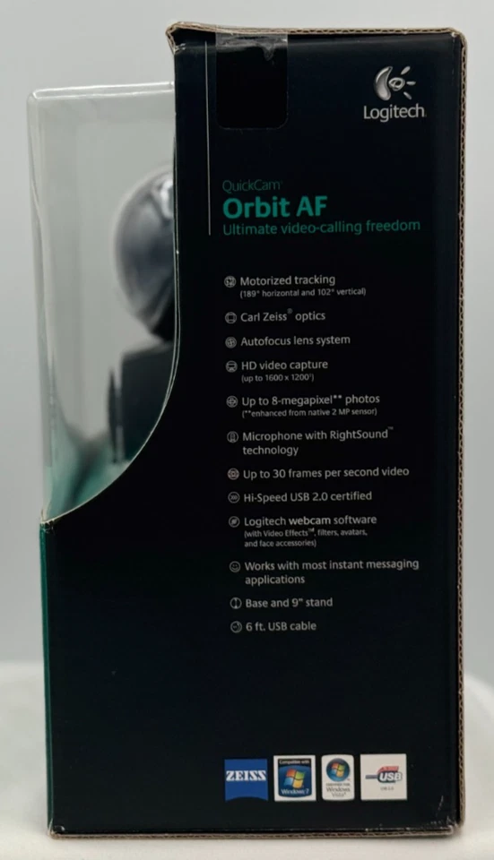 Logitech QuickCam Orbit AF Ultimate Video Calling - Motorized Tracking - New - Image 2 of 4