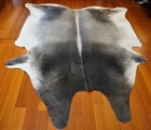 Sandstone & Charcoal - A Superfine Coat  - A Stunning Premium Cowhide Rug
