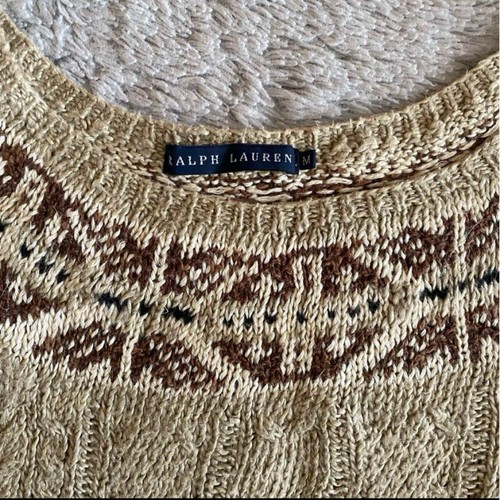 Ralph Lauren Linen Vest M Length 45cm Shoulder 38cm Light Wear No Major Stains - Picture 10 of 12