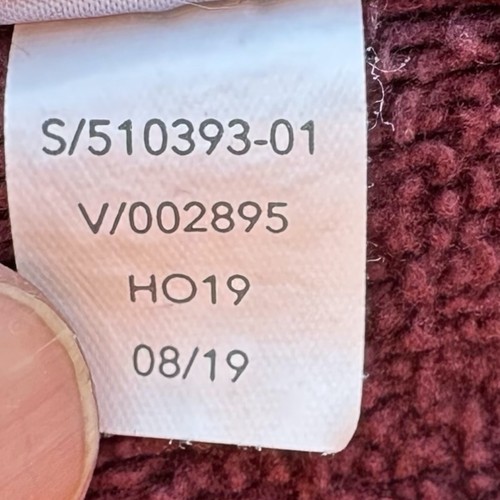 ATHLETA Cozy Karma Sweatshirt 1/4 Zip Funnel Neck Boxy Antique Burgundy Purple M - Bild 9 von 9