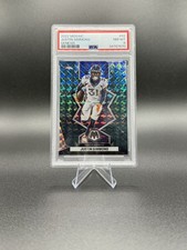 2022 Panini Mosaic Justin Simmons #62 Genesis Mosaic Prizm PSA 8
