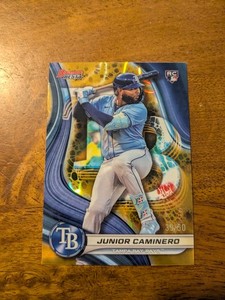 2024 Bowman's Best #62 Junior Caminero Gold Lava Refractors #/50