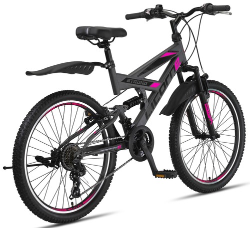 24 Zoll 26 Zoll Mountainbike Fully MTB V Bremse fully Vollfederung, 21 Gang - Bild 21 von 42