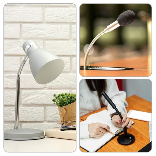 Tubo flessibile M10 collo d'oca in metallo 20 cm/8" per supporto universale nero - Foto 7 di 8