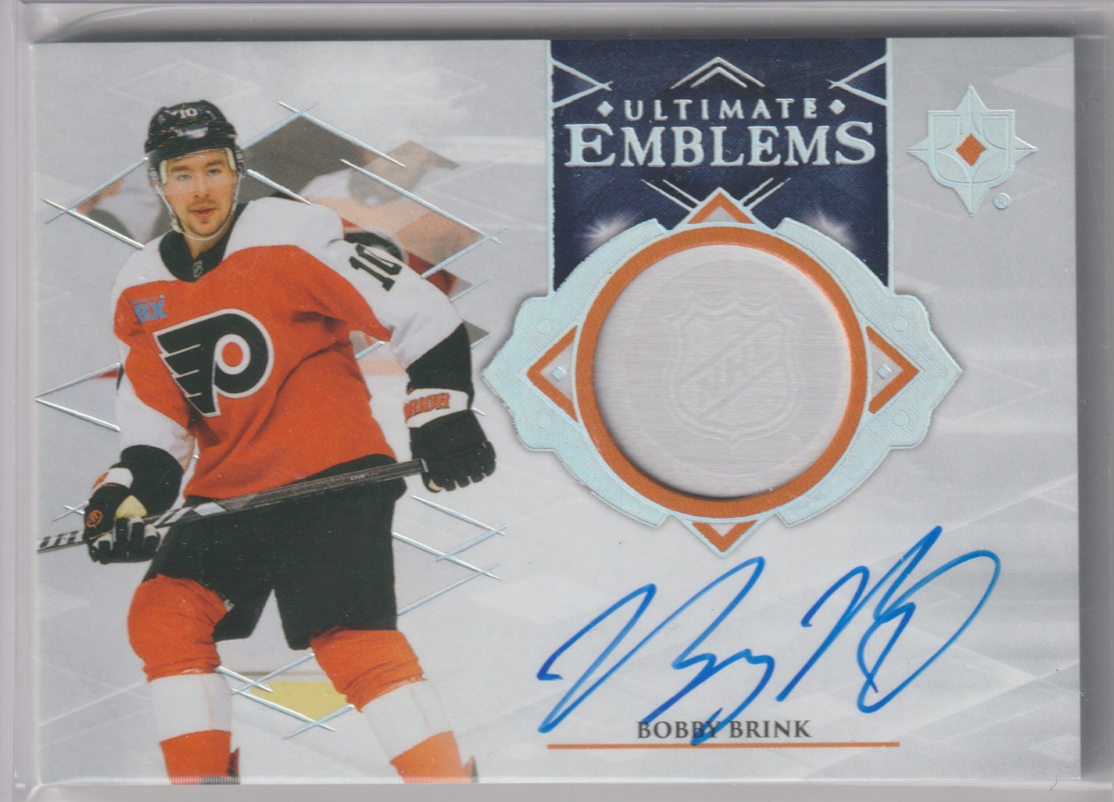 23-24 BOBBY BRINK AUTO UD ULTIMATE COLLECTION EMBLEMS AUTOGRAPH #UE-BB