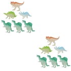 2 Pack Dinosaur Toy Mini Dinosaurs Animal Model Plaything for Kids