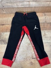 Nike Air Jordan Fleece JDB Grail Jogger Sweatpants 85B038 Boys Size 4 Black
