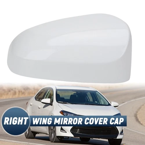 Right Mirror Cover White No Turn Signal Fit 2014-2019 Toyota Corolla US model