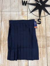 French Toast Girls School Uniform Adjustable Waist Mid Length Pleated Skirt Sz10