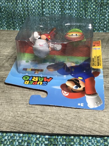 Nuevo Precintado Super Mario Fire Mario con Figura Flor de Fuego Jakks Pacific - Imagen 5 de 6