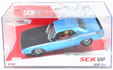 SCX 1970 'CUDA 'FIRE BLUE METALLIC' 1:32 SLOT CAR -BRAND NEW  U10441X300 SEALED