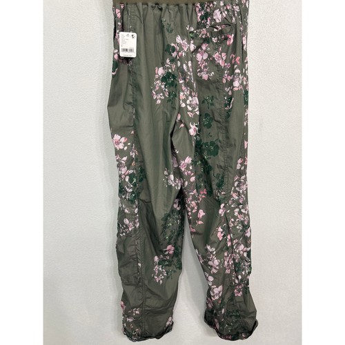 Pantaloni cargo FP Movement Mesmerize Me stampati floreali in oliva e rosa taglia small - Foto 8 di 10