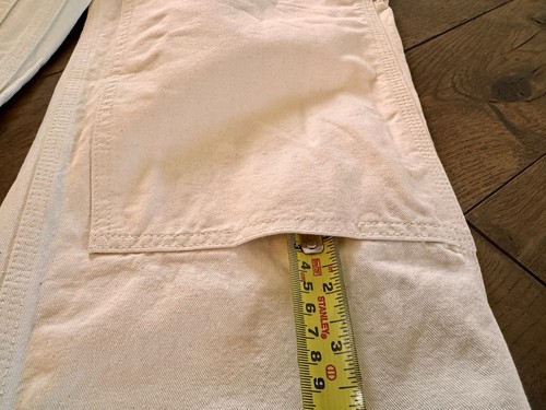 Vintage Carhartt White Red Stitching Double Knee Vintage USA No Tag 30-32”x28” - Picture 12 of 19