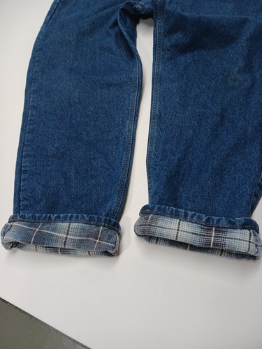 Vintage Carhartt Flannel Lined Jeans Men’s Size  40x30 Blue B21DST - Picture 11 of 12