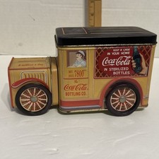 Coca Cola Delivery Truck 1995 Tin Box Truck Wheels Work