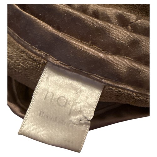 Brookstone NAP Plush Cuddle Blanket Throw Brown Taupe Tan 60x38 Lap Luxury - Picture 3 of 3