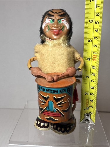 1960s Marx Mechanical Nutty Mad Indian 7" Wind-Up Toy Japan Vintage Works! - Bild 14 von 23