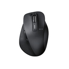 ELECOM Wireless Mouse Quiet Grip M Size 5 Buttons Black M-XGM10DBSBK