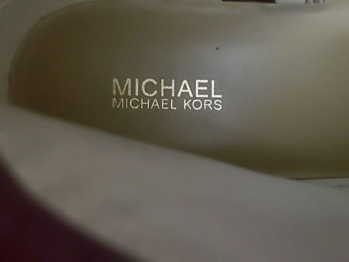 NIB! MICHAEL KORS TRUDY MULBERRY LEATHER AND LOGO LACE BOOTS SIZE 7.5 M - Picture 8 of 12