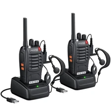 Proster Rechargeable Walkie Talkies 1 Pair - Long Range Two Way Radios 16 Cha...