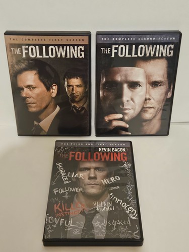 The Following Complete Series DVD Collection Seasons 1, 2 & 3. Used. Kevin Bacon