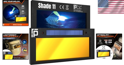 Lente de soldadura de oscurecimiento automático recubierta de oro 2x4 - Tono 11 para una protección óptima - Imagen 2 de 7