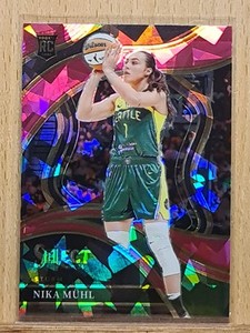 Nika Muhl #221 2024 Select WNBA Courtside Rookie Pink Cracked Ice Prizm W0119A