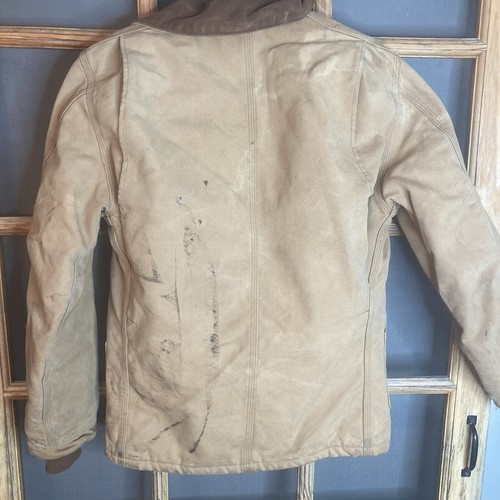 Carhartt Arctic Men's Jacket No Size Tag 20x27 Some Stains Black Quilt Lined - Picture 2 of 17