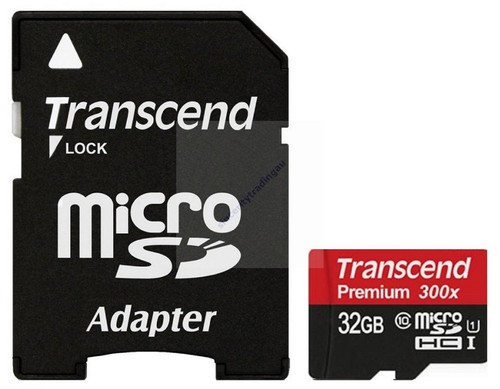 TRANSCEND 45MB 32GB 32G GB MICRO SDHC PREMIUM CLASS 10 300X UHS-I U1 MICRO SD