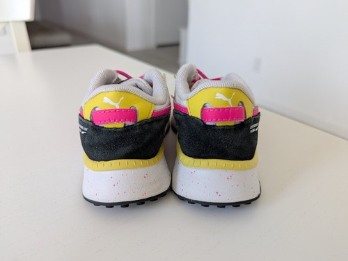 Puma Girls Sneakers Size 8C Toddler Wild Rider Tollin G AC Pink Yellow Shoes - Picture 9 of 12