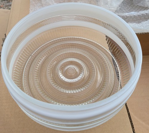 American De Rosa Lamparts Sunset 10” Clear/White Drum MW315100 G938 - Picture 4 of 5